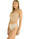 Damen Brasilien mit Spitze Beige
