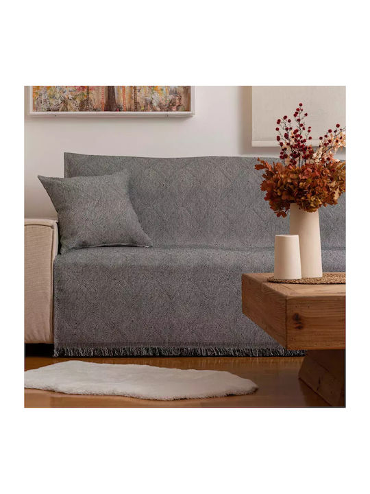 Borea Bari Ριχτάρι Πολυθρόνας Chenille 180x180εκ. Μπορντώ