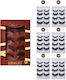 Set 4 Pairs False Eyelashes Kevin Coco Size 3