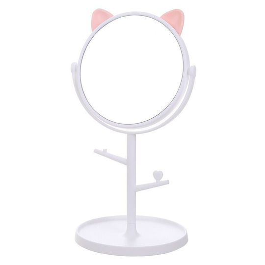 Makeup Mirror with Light 31x14.5cm White