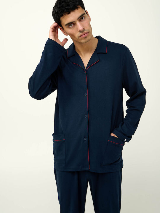 Vamp Men's Winter Pajamas Set Blue