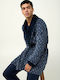 Vamp Winter Herren-Robe Blue