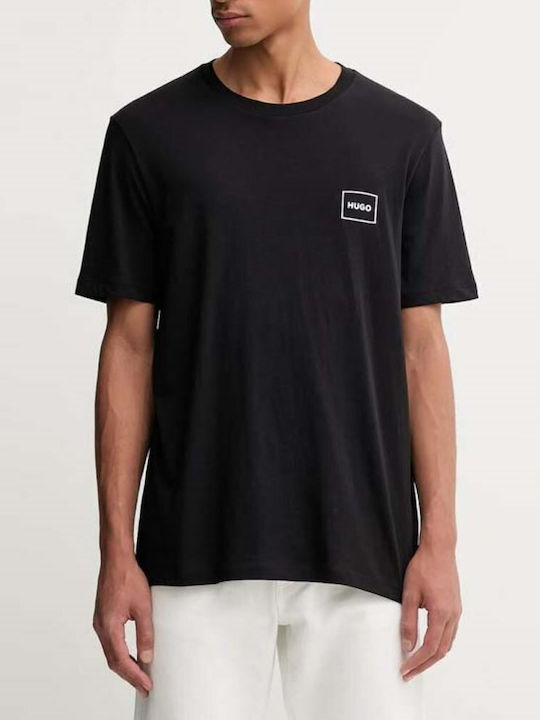 Hugo Dugopak Men's Short Sleeve Undershirts In Black Colour 2Pack