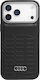 Audi Case Gt Synthetic Leather Magsafe Iphone 17 Pro Black Au-tpupcmip17p-gt/d3-bk