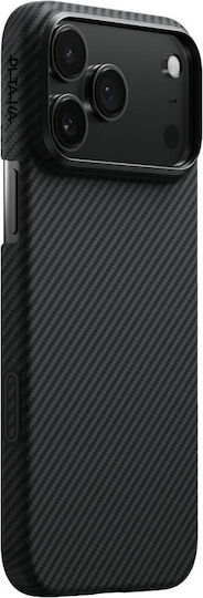 Pitaka Ultra-slim Umschlag Rückseite Aramid Fiber / Kunststoff Schwarz (iPhone 17 Pro)