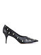 Leder Pumps Schwarz