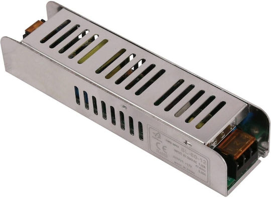Redled Τροφοδοτικό LED Ισχύος 60W με Τάση Εξόδου 12V
