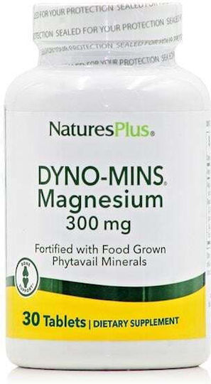Nature's Plus Dyno-mins Magnesium 300mg 30 Registerkarten