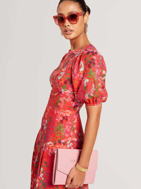 Ted Baker Midi Dress for Wedding / Christening Red 281433-Red | Skroutz.mt Ted Baker Midi Dress for Wedding / Christening Red 281433-Red | Skroutz.mt