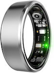 R100 Smart Ring 17.4mm με Παλμογράφο Ασημί