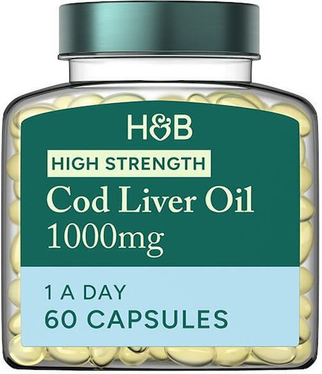 Holland & Barrett Omega 3 Cod Liver Oil 1000mg 60 caps