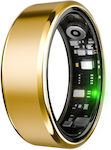 R100 Smart Ring 17.4mm με Παλμογράφο Χρυσό