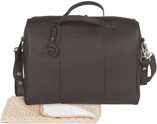 Pasito a Pasito Shoulder/Hand Diaper Bag London Brown 38x28x16cm.