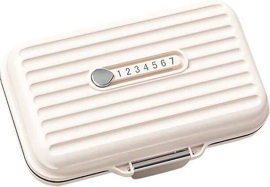 Cutie de Medicamente Flippy Bej 7 Compartimente Portabil Compact 11x7.2x3.5 Cm Ideal pentru Utilizare Zilnică
