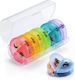 Cutie Depozitare Medicamente Flippy 7 Zile 14 Compartimente Cutie Suport Containere Detasabile Portabilă Multicoloră 17.5x11x9.5 Cm