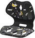 Orthopädisches Kissen mit Memory Foam & Loch 35x32x30cm in Schwarz Farbe