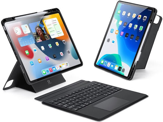 Dux Ducis Dk Series Флип Капак с Клавиатура на Международен Английски Черен iPad Air 13" 2024/2025/2026