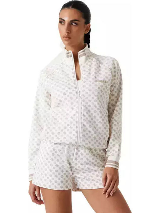 Guess Women's Sweatshirt Jacket White