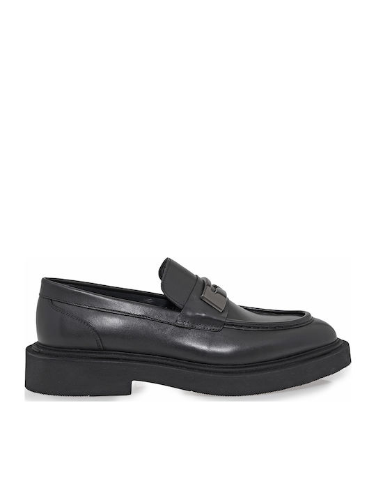 Men's Leather Loafers Black