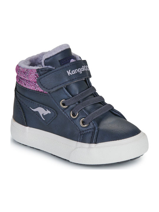 Kangaroos Παιδικά Sneakers High με Σκρατς Μπλε