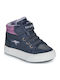 Παιδικά Sneakers High με Σκρατς Μπλε