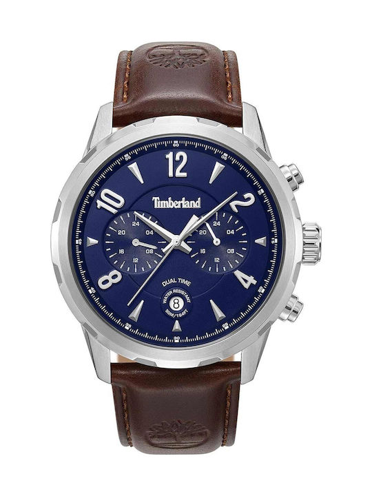 Timberland Newkirk Herrenuhr Batterie mit Braun Lederarmband