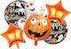 Set 5 Baloane Folie Portocaliu Jumbo 80buc