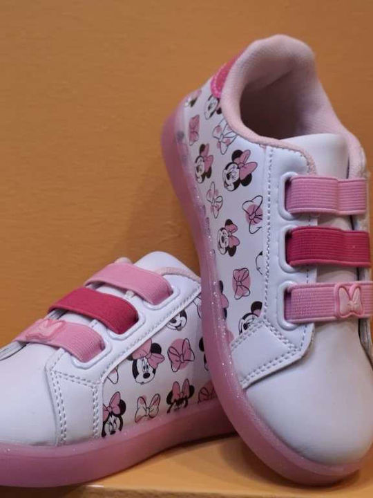 Adidași Copii Cu Închidere Hoop & Loop Albă