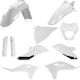Acerbis Motorcycle Plastic Set White 1pcs