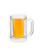 Glas Bier, μπίρας aus Plastik 800ml