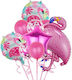 Set of 10 Balloons Foil Pink