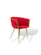Dining Room Velvet Chair Bordeaux 85x60x50cm