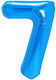 Balon Folie Jumbo Număr 7 Albastru 100buc