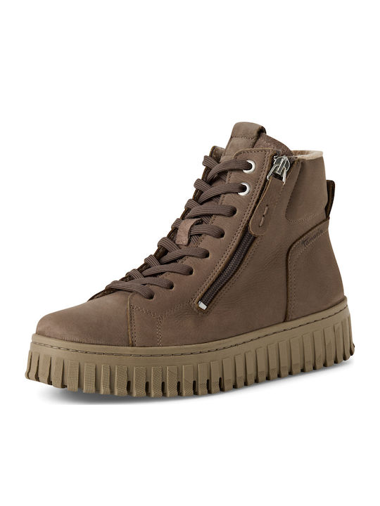 Tamaris Leather Women's Ankle Boots Brown