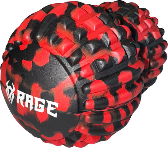 Rage Μπάλα Μασάζ Διπλή Μαύρη 19cm