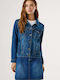 Women's Jean Jacket for Winter Blue