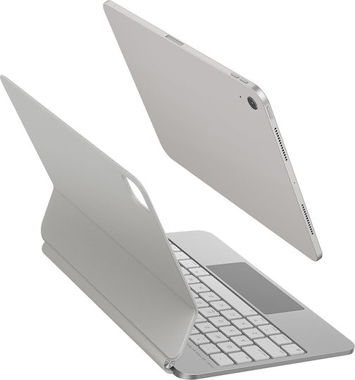 Uniq Flip Cover με Πληκτρολόγιο Λευκή (iPad Air 11" (2024/25), iPad Air 10.9" (2022/20))