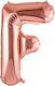Luftballon Folie Jumbo Buchstabe F Rose Gold 100cm