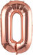 Balon Folie Jumbo Literă Ο Rose Gold 80buc