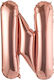 Balon Folie Jumbo Literă Ν Rose Gold 80buc