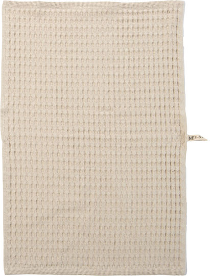 Nef-Nef Homeware Wafflow 24 Ποτηρόπανο σε Μπεζ Χρώμα 45x68cm