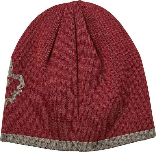 Streamline Beanie Unisex Beanie Knitted in Burgundy color
