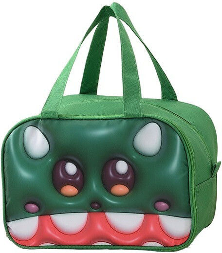 School Insulated Hand Lunch Bag Green 20 x 18 x 27.5cm