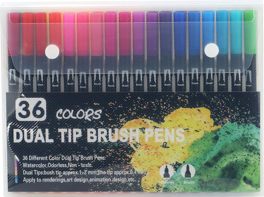 Μαρκαδόροι Σχεδίου Multicolor 0.4mm Σετ 36 χρώματα