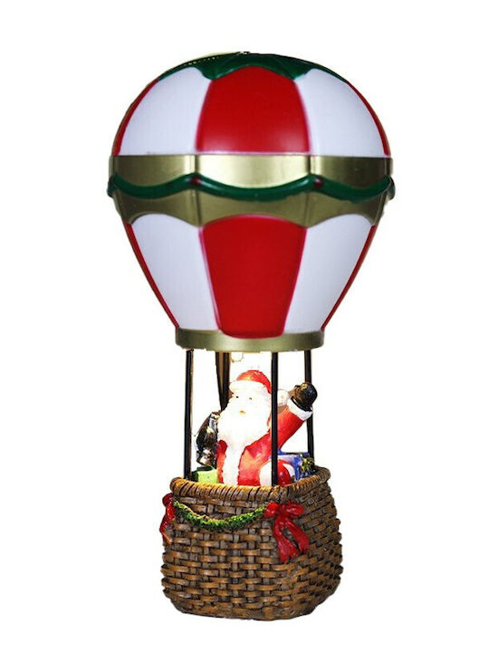 Luminat Decorativ Moș Crăciun Roșuς din Plastic 5x17x5cm.