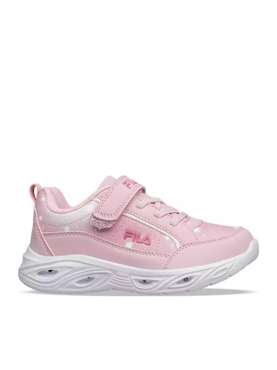 Memory Flash Gordon Παιδικά Sneakers με Σκρατς & Φωτάκια Ροζ
