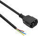 Akyga IEC C14 - IEC C14 Cable 1m Black (AK-OT-08C)