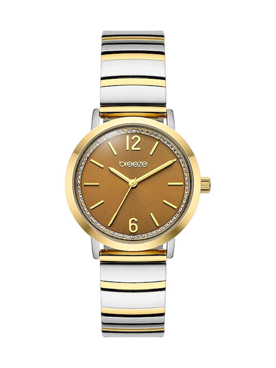 Breeze Crystals Women's Watch with Silver Metal...
