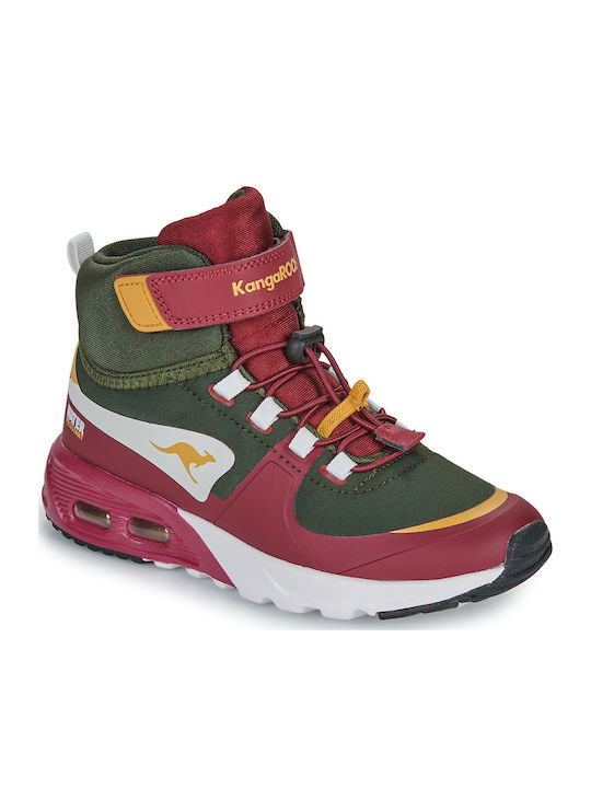Kangaroos Παιδικά Sneakers High με Σκρατς Κόκκινα