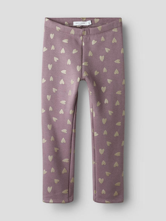 Name It Set Pentru Copii Cu Jambiere Grape Shake Roz Închis 2 Bucăți